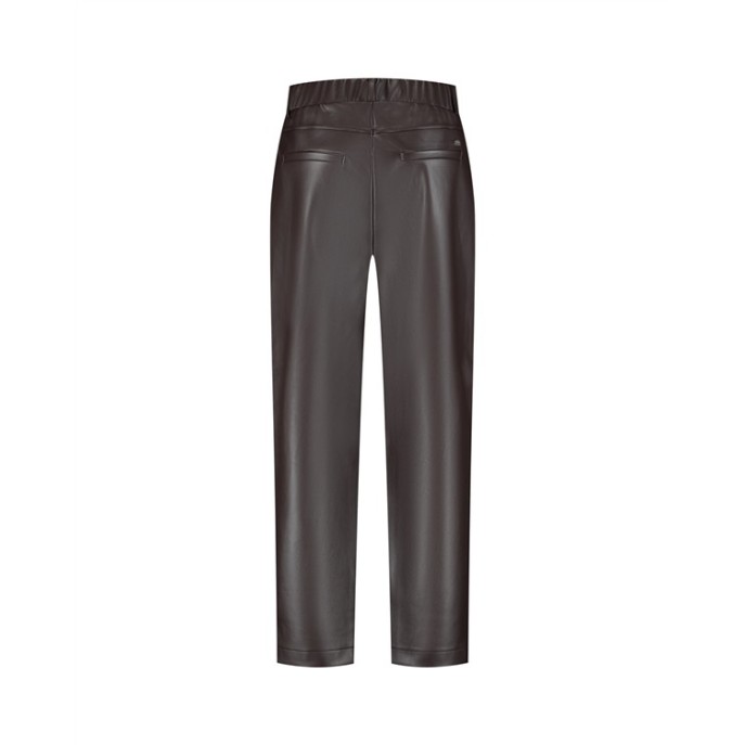 Lady Day Broek leder look - Donker bruin Lady Day Broek leder look - Donker bruin